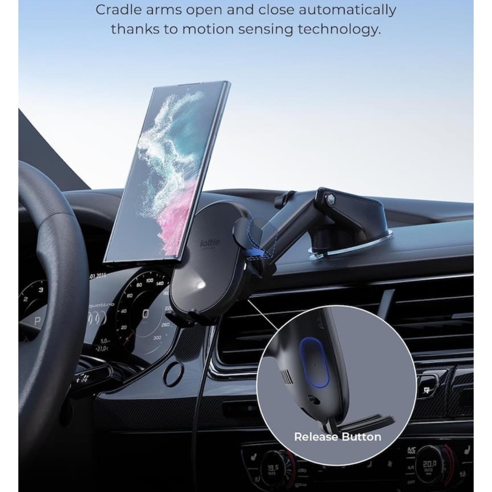 iOttie - Auto Sense 2 Wireless Dashboard & Windshield Car Mount - Black